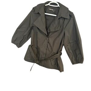 Marc Aurel size 36 (S-6) short trench coat EUC black Coat